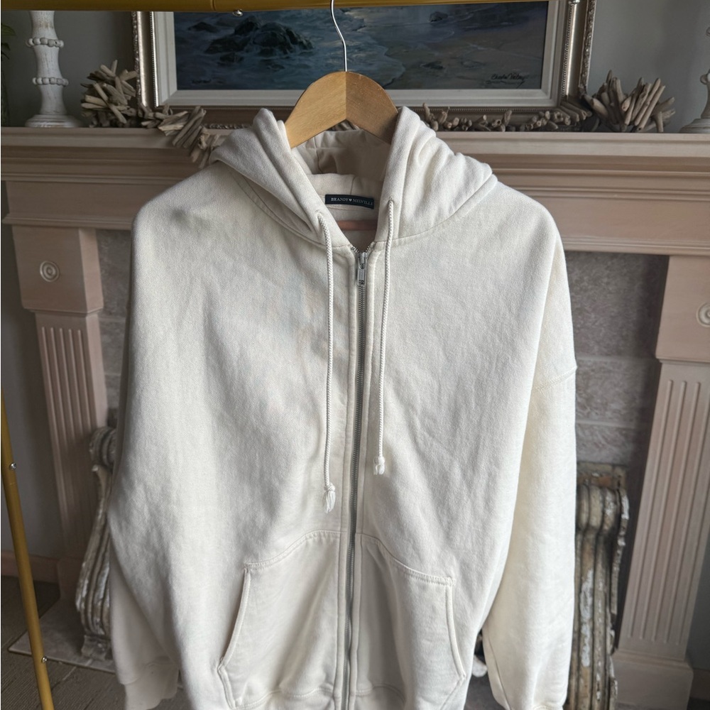 Brandy Melville Cream Hoodie